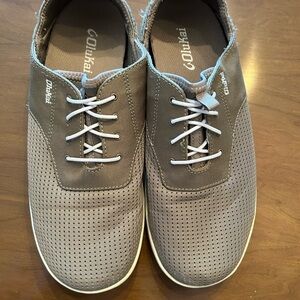 Men’s OluKai khaki slip-on shoes